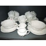 A selection of vintage tea cups and saucers by Shelley