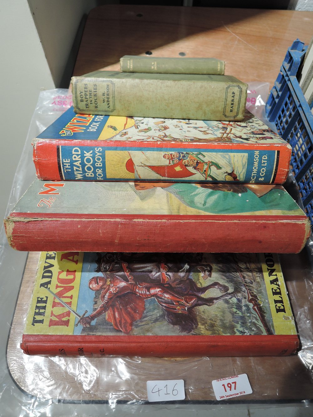 A small selection of Children's annuals, and two related novels