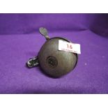 A vintage bicycle bell by Lucas with brass body and double chime