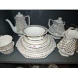 A vintage part dinner service by Adams in the Sharon pattern