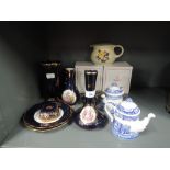 A selection of vintage ceramics including Limoges and Spode