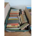 A carton of books, histories and studies of notable trials, including Oscar Wilde, etc.