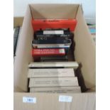 A carton of books, miscellany, including Sherlock Holmes, Fall of the Third Reich, etc.