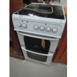 A Creda Hotpoint free standing cooker with oven, grill and ceramic hob