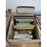 A small carton of books, miscellany, including children's, art, etc.