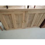 A Victorian pine sideboard base