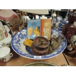 A miscellaneous selection including wash bowl, volumes etc