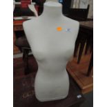 A female torso mannequin