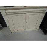 A painted Victorian chiffonier base