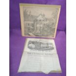 A vintage goods letter head relating to Old Hutton Flax Corn Mill and L & N.W Railway Oxenholme