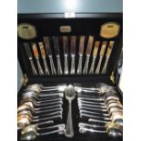 A vintage canteen of cutlery by Viners Guild silver collection