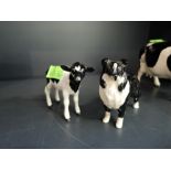 Two Beswick studies, Friesian Calf 1249C & Sheepdog 1854