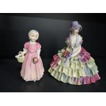 Two Royal Doulton figurines, Chloe HN1470 & Tinker Bell HN1677