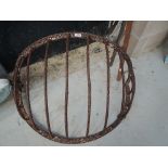 A vintage cast hay rack