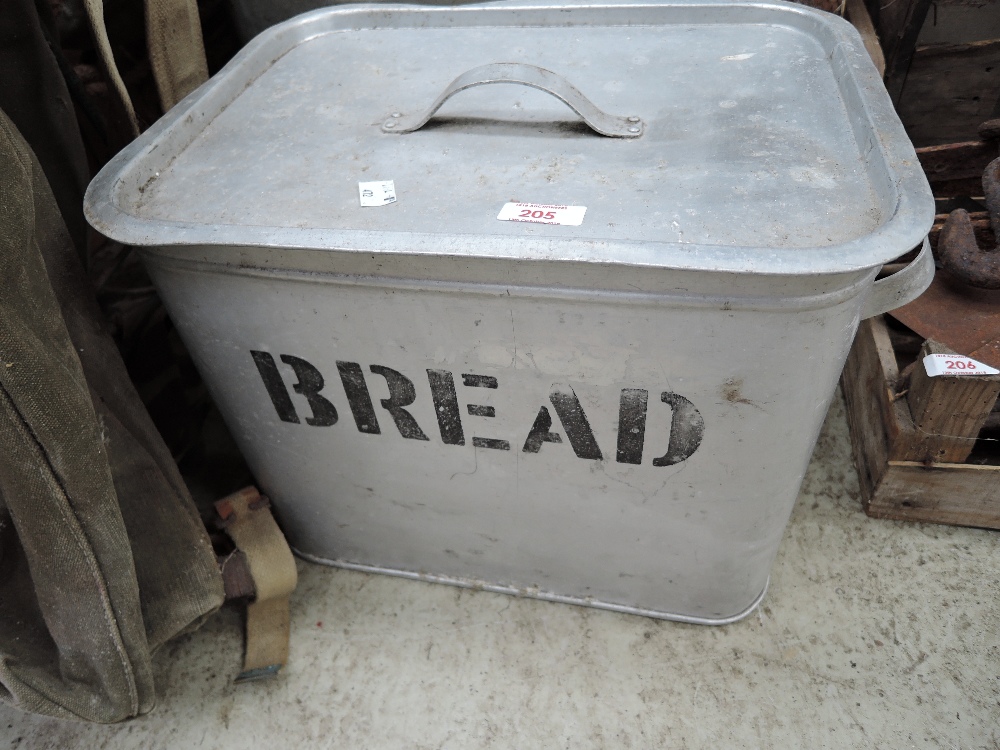 A vintage bread bin and rocket stove