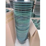 A stack of large polypropylene plant pots approx 12'