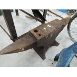 A vintage heavy duty cast blacksmith Anvil