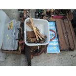 A selection of vintage Diy garage and woodworking tools