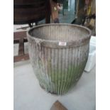 A vintage galvanised dolly tub