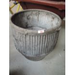 A vintage galvanised dolly tub