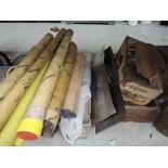 A selection of vintage welding rods, arc welding and similar