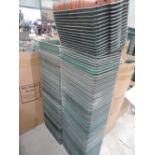Two stacks of polypropylene seed trays
