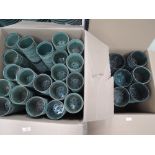 Two boxes of polypropylene plant pots