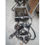 A box of various pony harness pieces