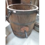 A vintage butter churn barell