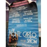 A vintage stage show poster for The Monte Carlo