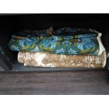 Two rolls of vintage 1970's fabric