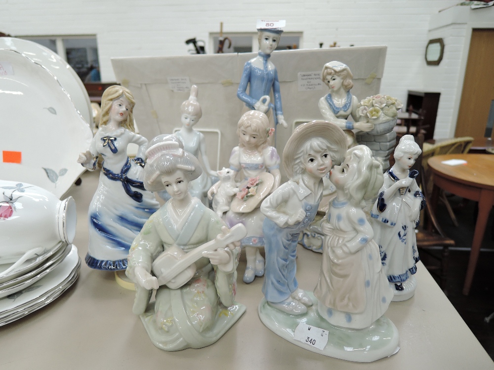 A selection of vintage figures and figurines