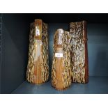 A selection of vintage tree design vase by Aurthur Wood Bracken design