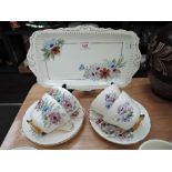 A selection of vintage tea cups and saucers