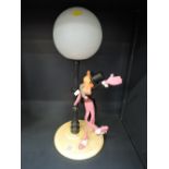 A vintage figural lamp base by Pink Panther