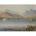 A watercolour, W T Longmire, Windermere, signed and dated 1910, 7.5in x 11in