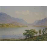 A watercolour, W T Longmire, Thirlmere, signed and dated 1913, 8in x 11in