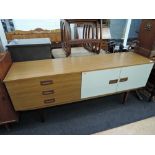 A vintage laminate sideboard (teak effect)