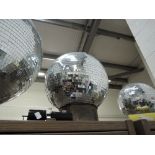 A vintage 1970's glitter disco ball approx 2 ft accross