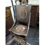 A 19th Century stained frame rocking chair