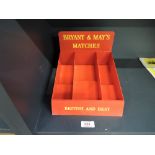 A vintage Bryant and May match advertising stand