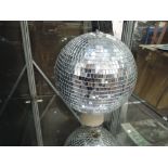 A vintage 1970's glitter disco ball approx 1ft across