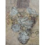 A pastel sketch, Zohar, Shells, signed 16.5in x 13in