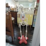 A vintage anatomical plastic skeleton for medical reference etc