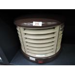 A vintage room heater by Morphy Richards with industrial design