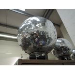 A vintage 1970's glitter disco ball approx 3 ft accross
