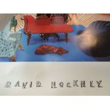 Three prints after David Hockney, Montcalm Interior, Graphique France, print 1994, each 39in x 26in