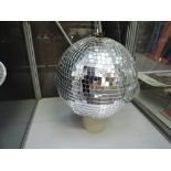 A vintage 1970's glitter disco ball approx 1ft across