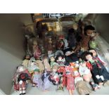 A selection of vintage world theme tourist dolls