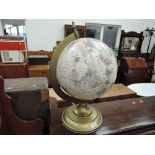 A decorative desk top globe